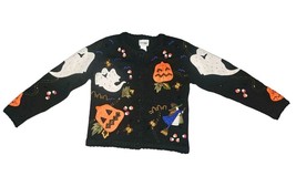 Vintage Design Originals studio Halloween trick or treat cardigan Size M - £20.86 GBP