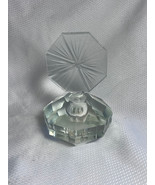 Vtg Cut Crystal Vanity Dressing Table Perfume Cologne Decanter Bottle Bo... - £39.87 GBP