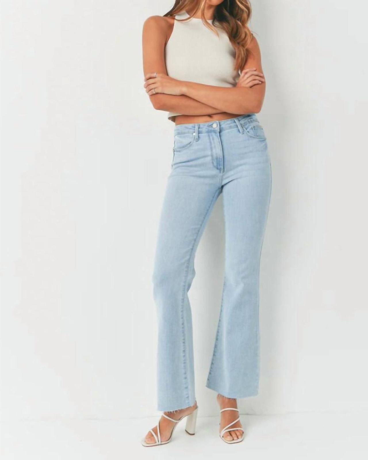 Just Black Denim High Rise Scissor Cut Flare Size 31 - $72.27