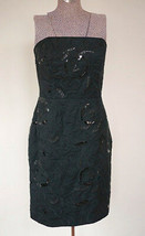 NEW NWT Tommy Hilfiger Black Strapless Sequin Cocktail Party Dress 12 $228 - £158.26 GBP