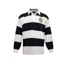 Guinness Official Merchandise Long Sleeve Rugby Men&#39;s Shirt Black/Cream Xx-Large - $120.00