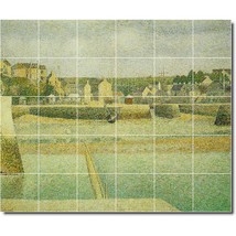 Georges Seurat Waterfront Painting Ceramic Tile Mural BTZ08314 - £237.28 GBP+