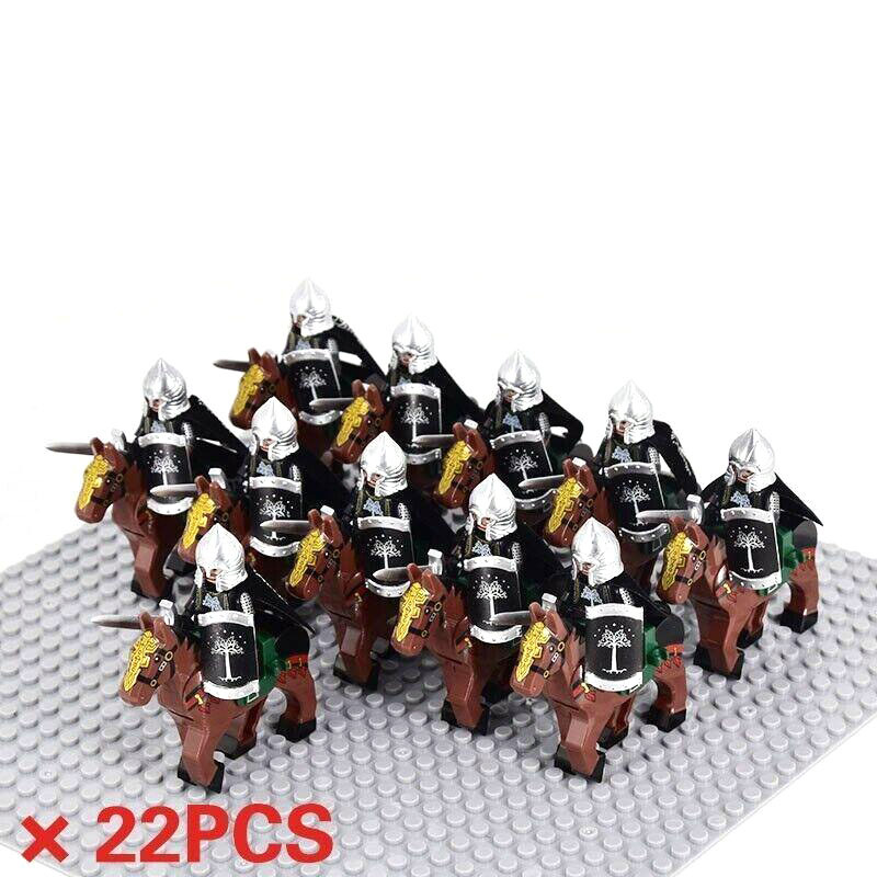 Gondor Cavalry with Sword The Lord of the Rings Custom 22 Minifigures