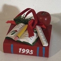 Vintage Teacher’s Pencil Book Ornament Christmas Decoration XM1 - $6.92