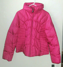 Womens GUESS~Sangria WINTER PUFFER COAT size XL~NEW~ BUBBLE Jacket LOGO - £67.00 GBP