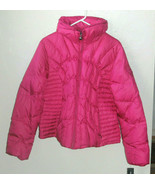 Womens GUESS~Sangria WINTER PUFFER COAT size XL~NEW~ BUBBLE Jacket LOGO - £66.61 GBP
