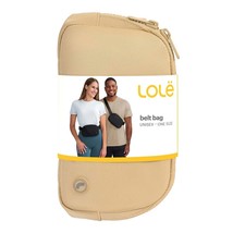 Lole Unisex Belt Bag, Tan 7.5inX5inX2in Crossbody Fanny Pack Waist Bag - £19.53 GBP