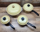 Vintage Club Aluminum Harvest Gold Cookware ~ 8 Piece Set Includes Pots ... - $84.97