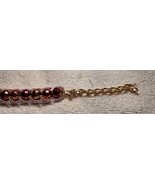 Chamelion color changing glass beaded bracelet with crystal accents - £17.98 GBP