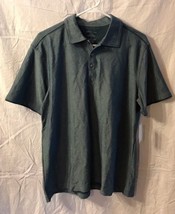 Van Heusen Studio Polo Shirt, Size Medium, Cotton Blend, Blue - $21.99