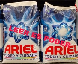 2X ARIEL DETERGENTE PODER Y CUIDADO - 2 BOLSAS DE 2 KILOS c/u - ENVIO GR... - £32.71 GBP