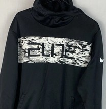 Nike Elite Hoodie Dri-Fit Pullover Sweatshirt Black Athletic Swoosh Men’... - £31.37 GBP
