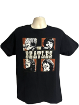 The Beatles Rock Band Mens Black Graphic T-Shirt 2XL Music Apple Records... - £19.70 GBP