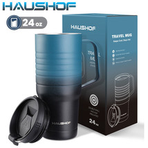 HAUSHOF 24oz Travel Mug Vacuum Insulated Coffee Travel Mug Double Wall w... - £30.66 GBP
