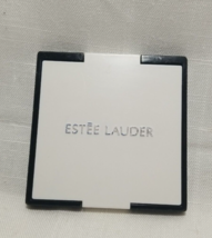 Vintage Estee Lauder Purse Mirror Plastic Compact Black &amp; White - £5.76 GBP