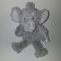 NWT Peanut Shell Elephant Plush Gray Lovey Baby Toy Gift 12&quot; Stuffed Animal - £26.87 GBP