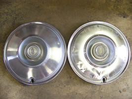 1965 CHRYSLER HUBCAPS WHEEL COVERS NEWPORT CUSTOM NEW YORKER (2) - $35.98