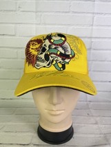 Cliff Raven Artwear Skull Ed Hardy Tattoo Embroidered Mesh Back Snapback Hat Cap - £32.84 GBP