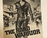 The Road Warrior Print Ad Advertisement Mel Gibson TPA19 - $5.93