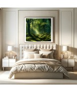Forest Landscape Towering Trees Moss Sunlight Nature Wall Art Download D... - $6.79 CAD