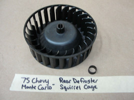 Oem 1975 75 Chevy Monte Carlo Rear Defroster Blower Motor Squirrel Cage #3023588 - £27.65 GBP