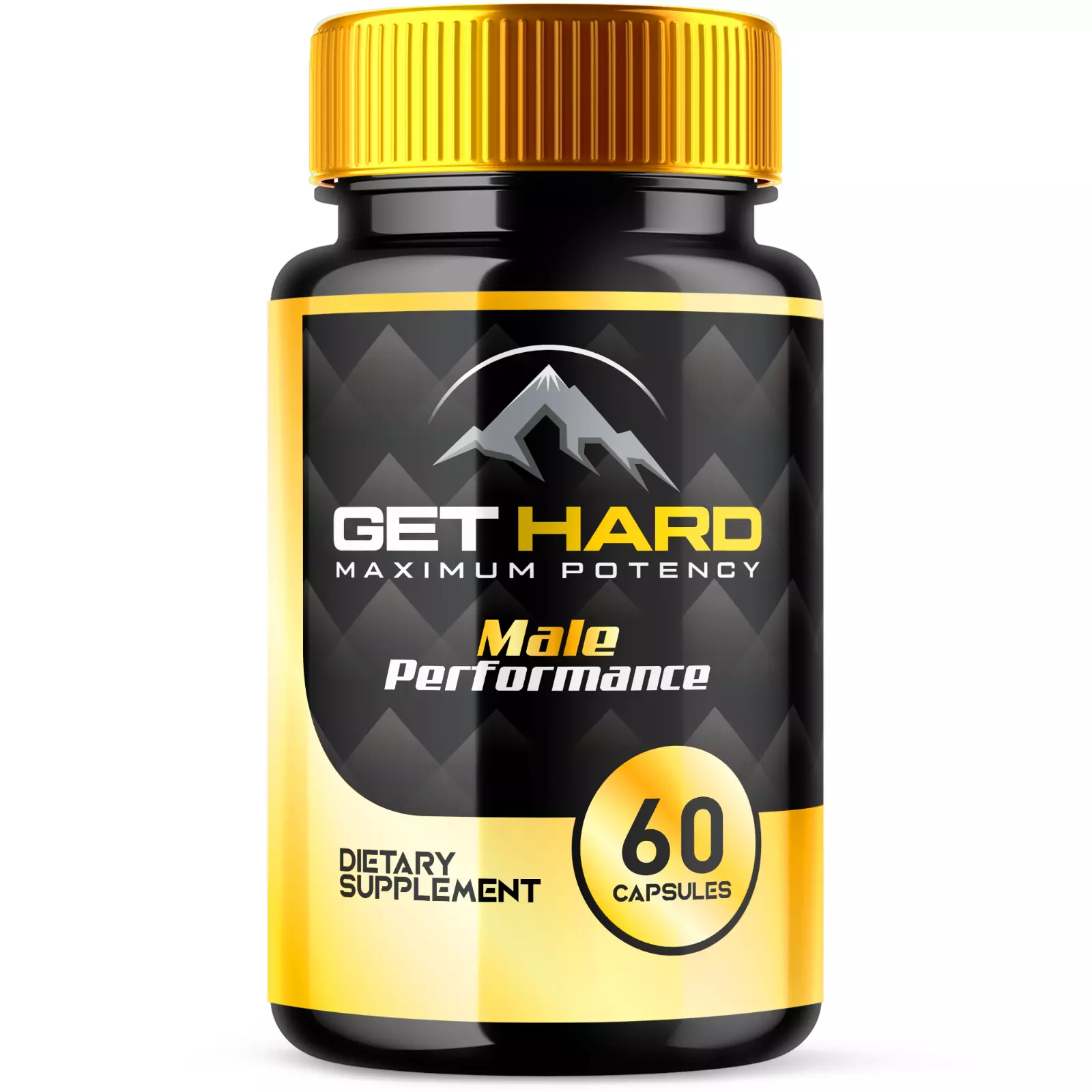 Get Hard Max Strength Male Support Vitamin Supplement Men Wellness 60 Ca... - $40.63