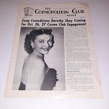 Portland, OR Cosmopolitan Club News Letter 1950 Dorothy Shay Social Coun... - £7.64 GBP