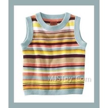 NWT ❤ MISSONI Target SHELL Multicolor Striped Knit Sweater Vest Girl Sma... - £23.97 GBP