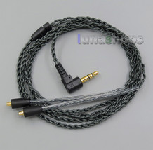 L Shape Plug Silver Foil PU Skin Cable Ear Hook For Shure se215 se315 se425 se - £27.52 GBP