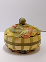 Indigo Gate for Silvestri Ceramic Fall Acorn &amp; Leaf Oval Trinket Dish Au... - $27.54