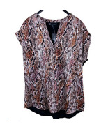INC International Concepts Animal Print Top Medium Sheila Snake Multi - €16,98 EUR
