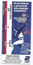 2004 NLDS Season Ticket Stub Game 2 Dodgers @ Cardinals - £34.69 GBP