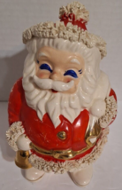 Vintage 1950&#39;s Santa Bank Japan Spaghetti Trim Christmas Santa Claus Pro... - £34.11 GBP