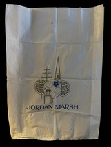 VTG Jordan Marsh Large Shopping Bag Advertising 24”x17” Rare Christmas 1... - $15.92
