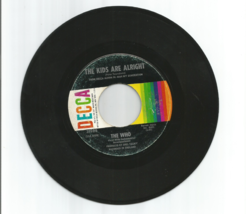 The Who : The Kids Are ALRIGHT/A Legal Matter 1968 Decca Records 45 Rpm Single - £25.49 GBP