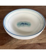 6 Soup/Pasta Bowls Coupe Dolphin Ocean Dance by CORNING Corelle 8 1/2&quot; Blue - $1,045.79 MXN