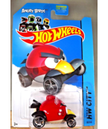 2014 Hot Wheels #82 HW City-Tooned 1 ANGRY BIRDS RED Red/Tan w/Chrome OH... - $9.70