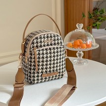 Women Bag Canvas Casual Bag for Woman Houndstooth  Bag  Lady Messenger Designer  - £54.06 GBP