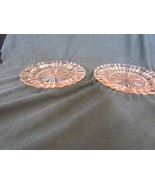 Antique Set of 2 Anchor Hocking Queen Mary Pink Depression Glass Plate 6... - £22.51 GBP