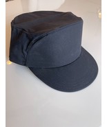 NOS 1978 VINTAGE BLACK USN U.S. NAVY UTILITY CAP DECK HAT POPLIN BLACK A... - £32.54 GBP