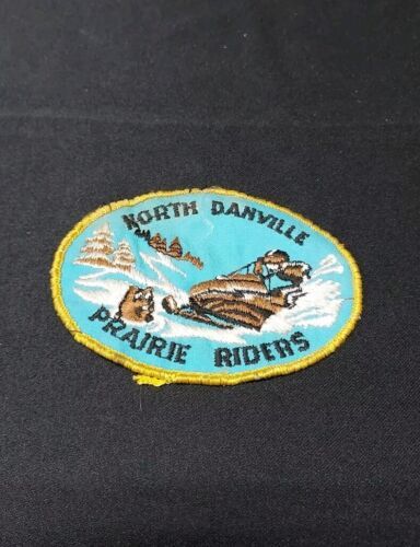 1970s North Danville Prairie Riders Snowmobile Club Patch Belvidere Illi... - $13.99