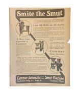 Cummer Automatic Smut Machine Print Advertisement February 1920 Ready to... - £6.71 GBP