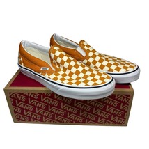 Vans Classic Slip On Checkerboard Low Desert Sun Orange Shoe Mens 8.5 Womens 10 - £39.31 GBP