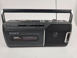 Vintage Sony CFM-1402 -Cassette recorder Portable  1989 1980s CFM-140II works! - $45.00