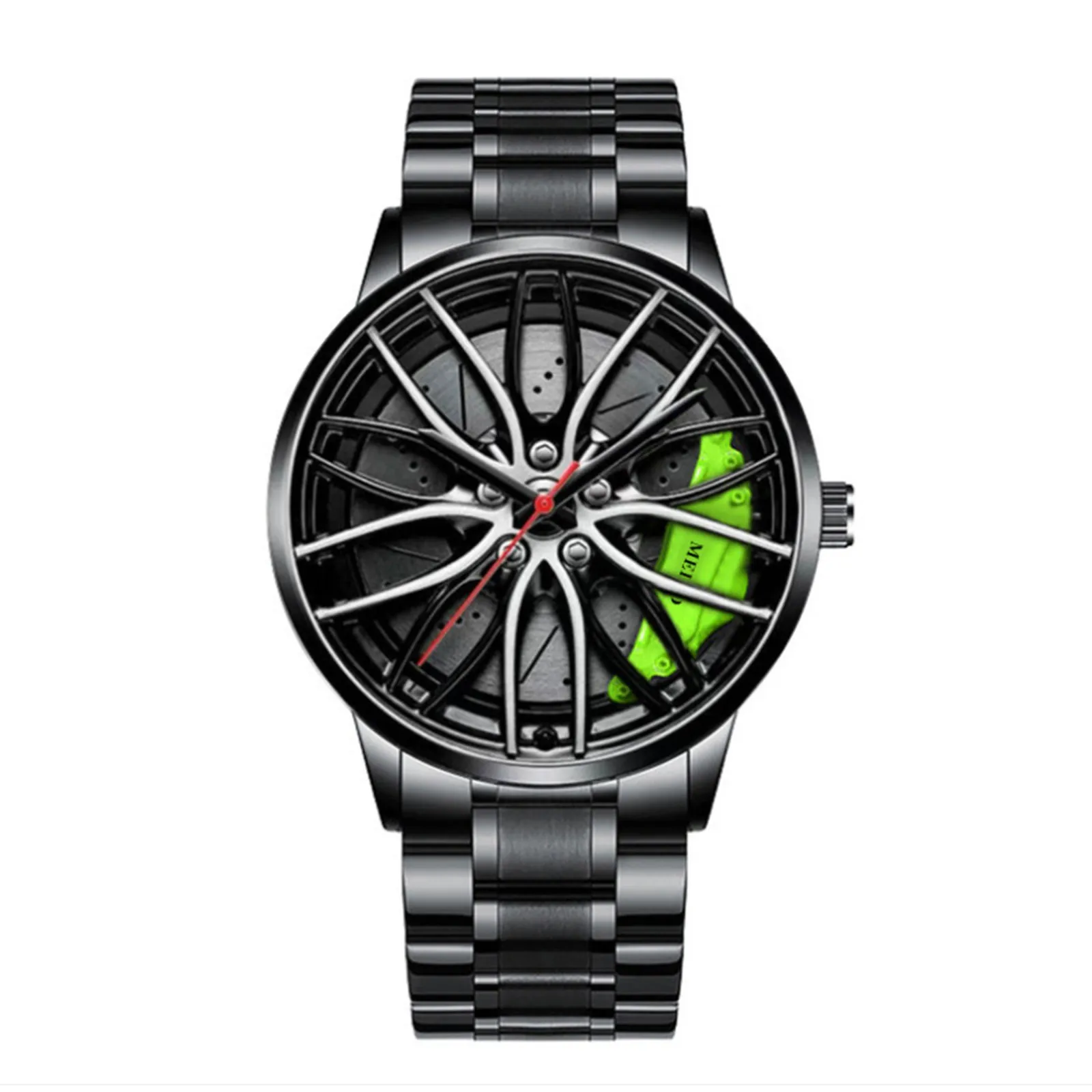 Car Watches For Men,Waterproof Stainless Steel Quartz Wrist Watch Sports... - £13.70 GBP