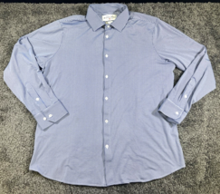 Mizzen + Main Shirt Mens XXL Blue White Check Spinnaker Button Up Trim F... - £31.25 GBP
