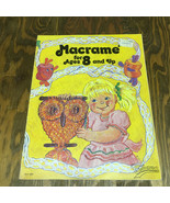 Vintage pattern booklet macrame for ages 8 and up plant hanger owl belt ... - $27.08 CAD