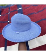 Wallaroo Hat Company Victoria blue wide brim beach sun hat - £23.69 GBP