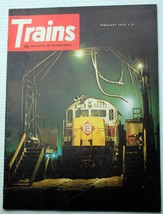 Feb. 1976 Trains: The Magazine Of Railroading Steam/Diesel Rosters News Yarns - £8.04 GBP