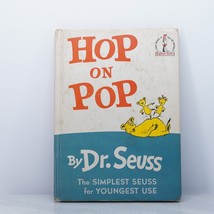 Hop On Pop By Dr. Seuss 1963 Beginner Books Random House Hardcover - £41.09 GBP